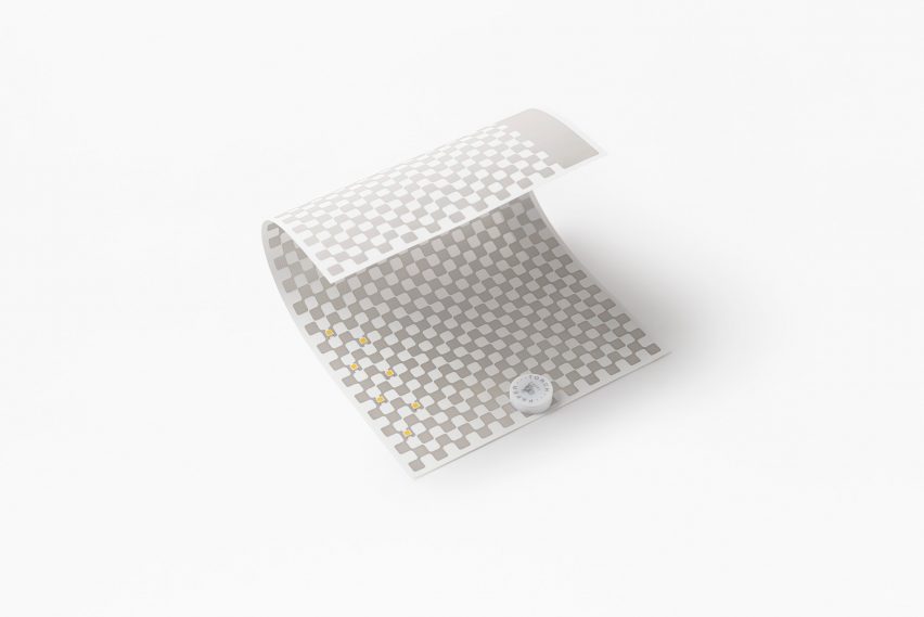 Nendo torch made from a piece of paper