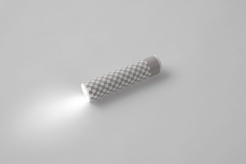 Nendo torch made from a piece of paper
