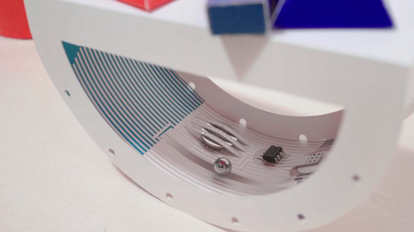 Marion Pinaffo and Raphaël Pluvinage design electronic toys that are made from paper printed on special ink