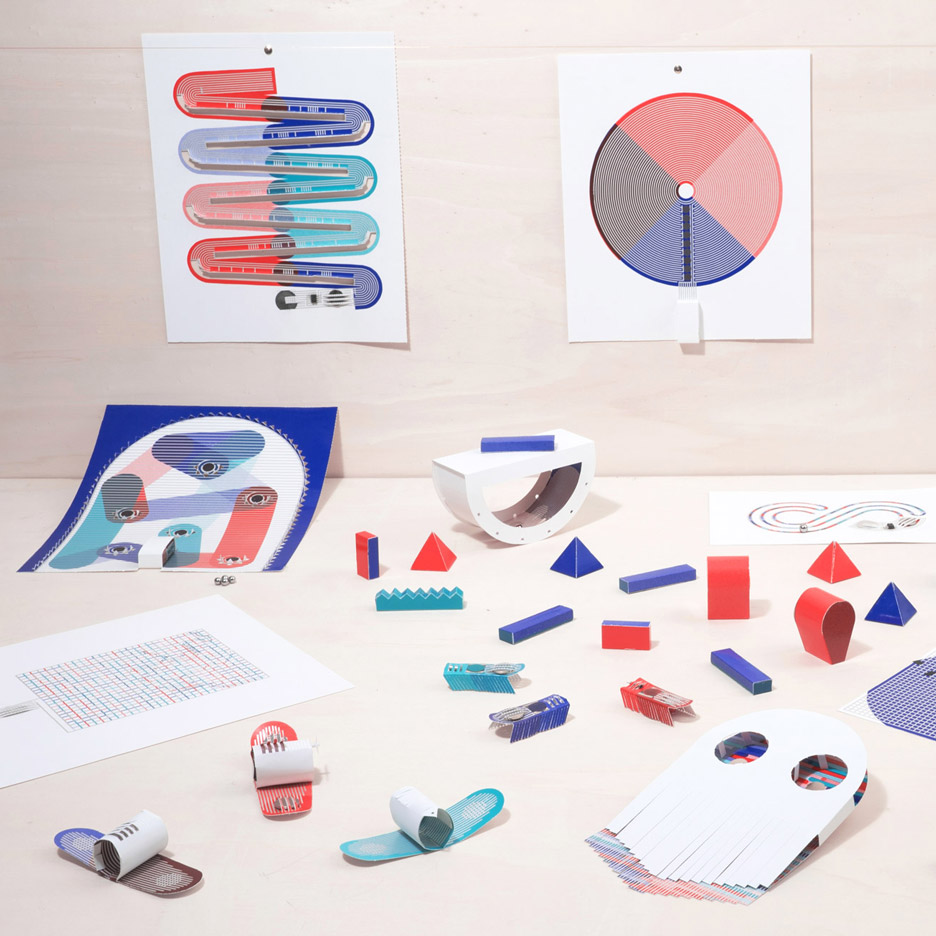Marion Pinaffo and Raphaël Pluvinage design electronic toys that are made from paper printed on special ink