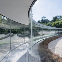 Studio Maks and Junya Ishigami create three-pronged visitor centre for Dutch park