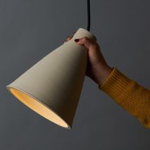Australian designer Tom Fereday and artist Susan Chen make lamps using a ceramic printer