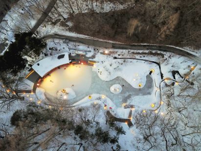 Picchio visitors centre and ice rink by Klein Dytham Architects