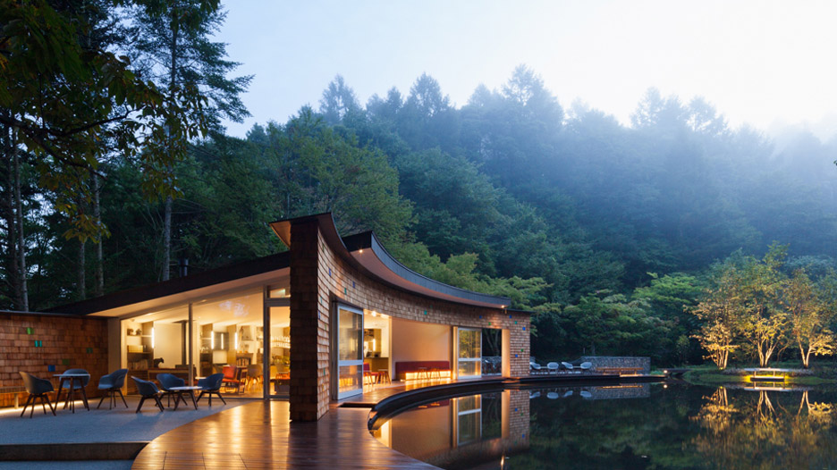 Picchio visitors centre and ice rink by Klein Dytham Architects