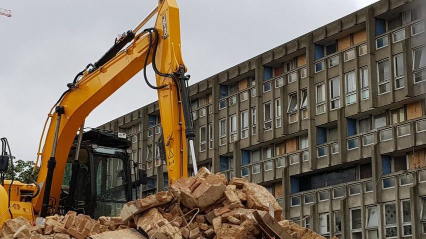 Bulldozers move in on Robin Hood Gardens