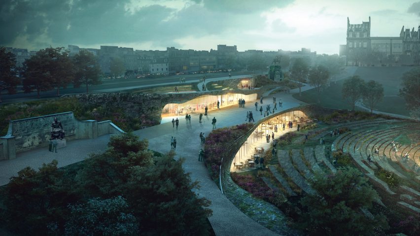 wHY's winning entry for Ross pavilion, Edinburgh, Scotland