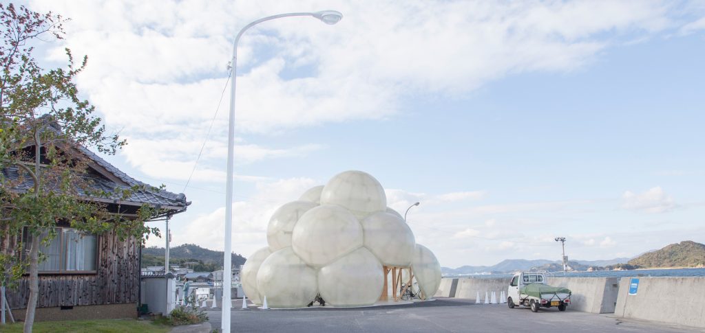 SANAA completes cloud-shaped port terminal building for Naoshima island