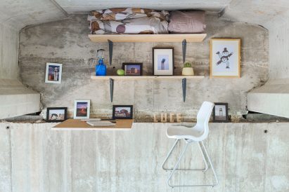 Secret studio under a bridge by Fernando Abellanas