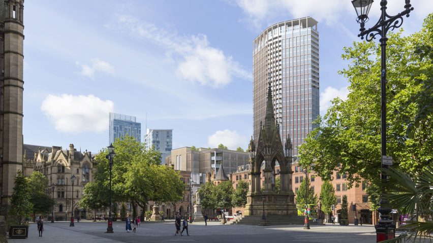 Gary Neville and Ryan Giggs reveal new Hodder + Partners-designed tower for Manchester