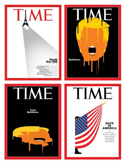 Major magazine covers address race hate in America