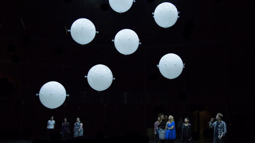 Random International fills London’s Roundhouse theatre with “swarming” drones