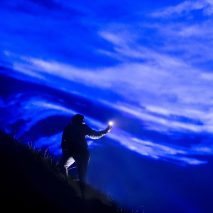 Studio Roosegaarde uses light projections to create virtual flood above Derbyshire valley