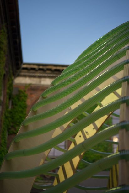 Space10 creates an algae-producing pavilion in Copenhagen