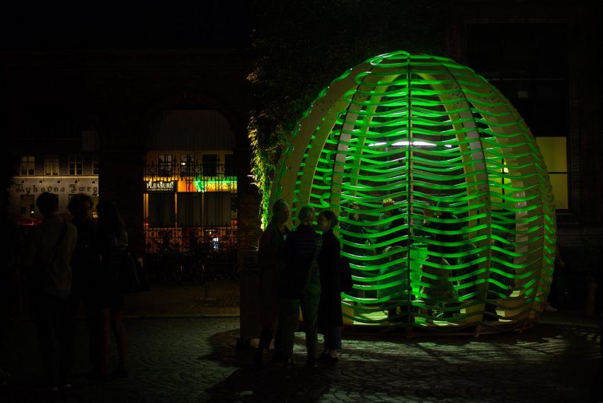 Space10 creates an algae-producing pavilion in Copenhagen