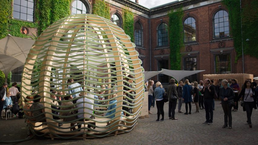 Space10 creates an algae-producing pavilion in Copenhagen