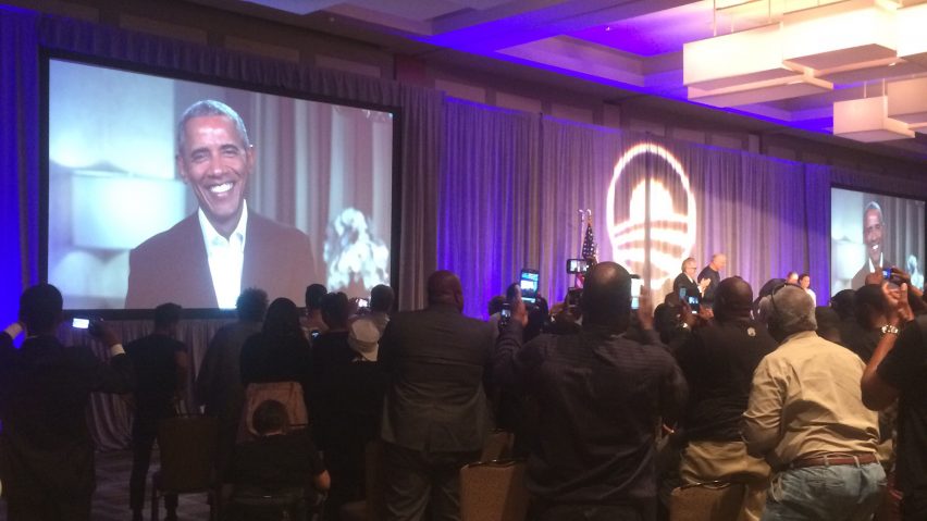 Obama calls on architecture and tech firms to support Chicago presidential library with apprenticeship schemes