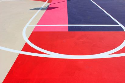 Kinloch Park Basketball Courts Mural by William LaChance
