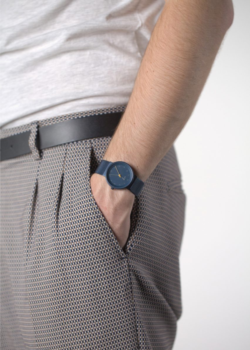 The BN0031 watch by Braun x Dezeen