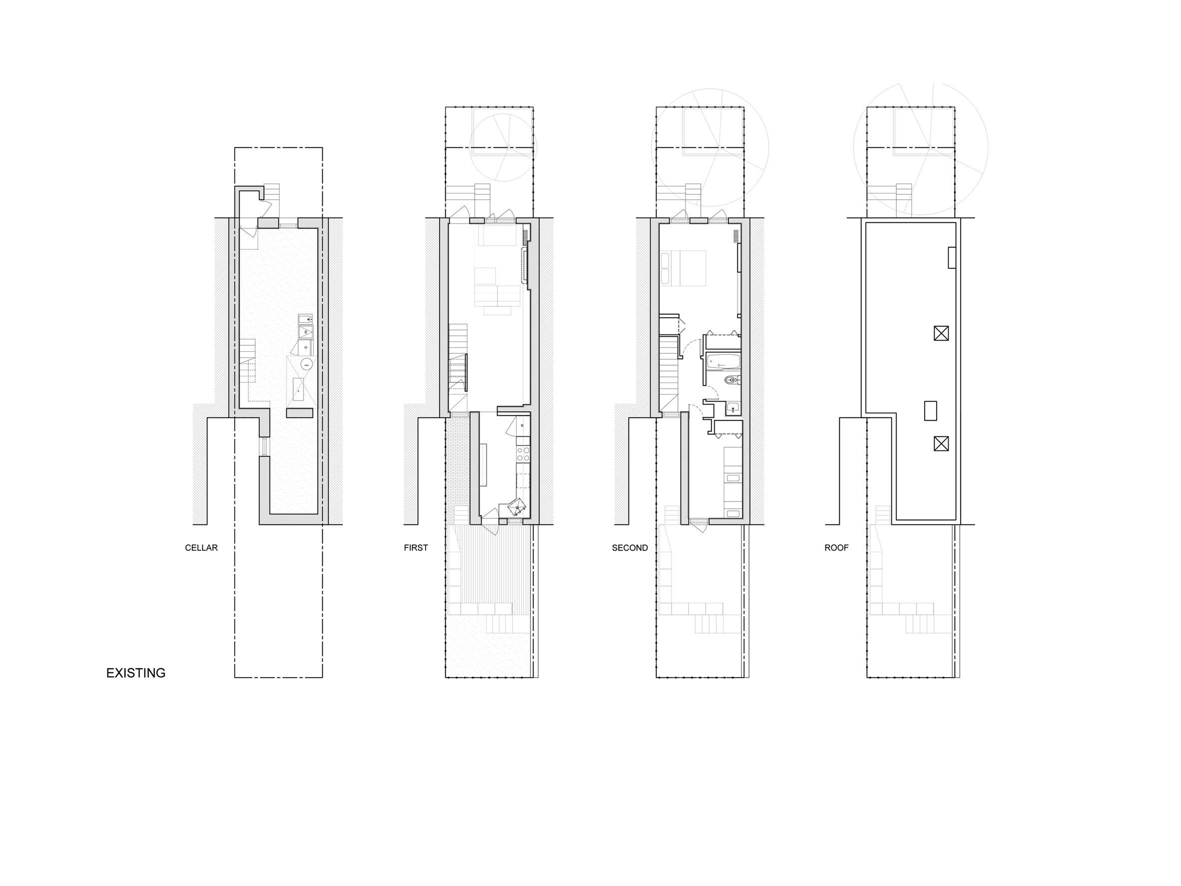 Brooklyn Row House 1 by Office of Architecture