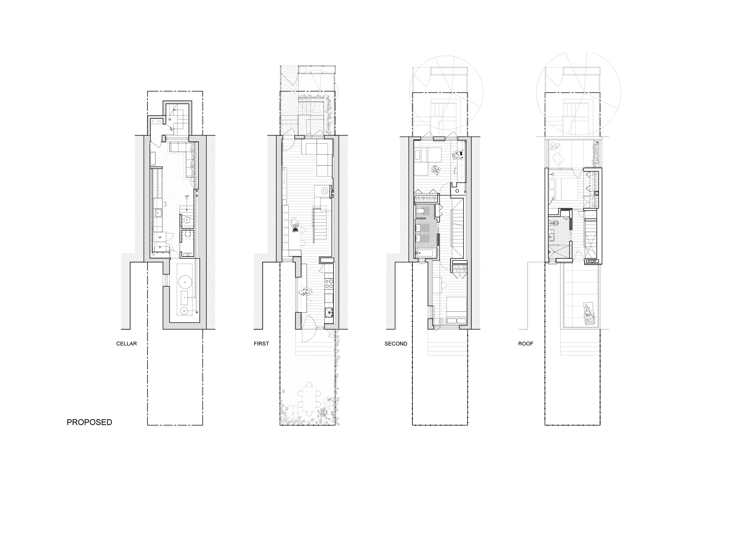 Brooklyn Row House 1 by Office of Architecture