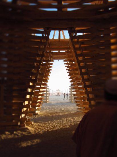 The Burning Man Temple by Marisha Farnsworth