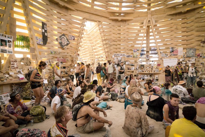 The Burning Man Temple by Marisha Farnsworth