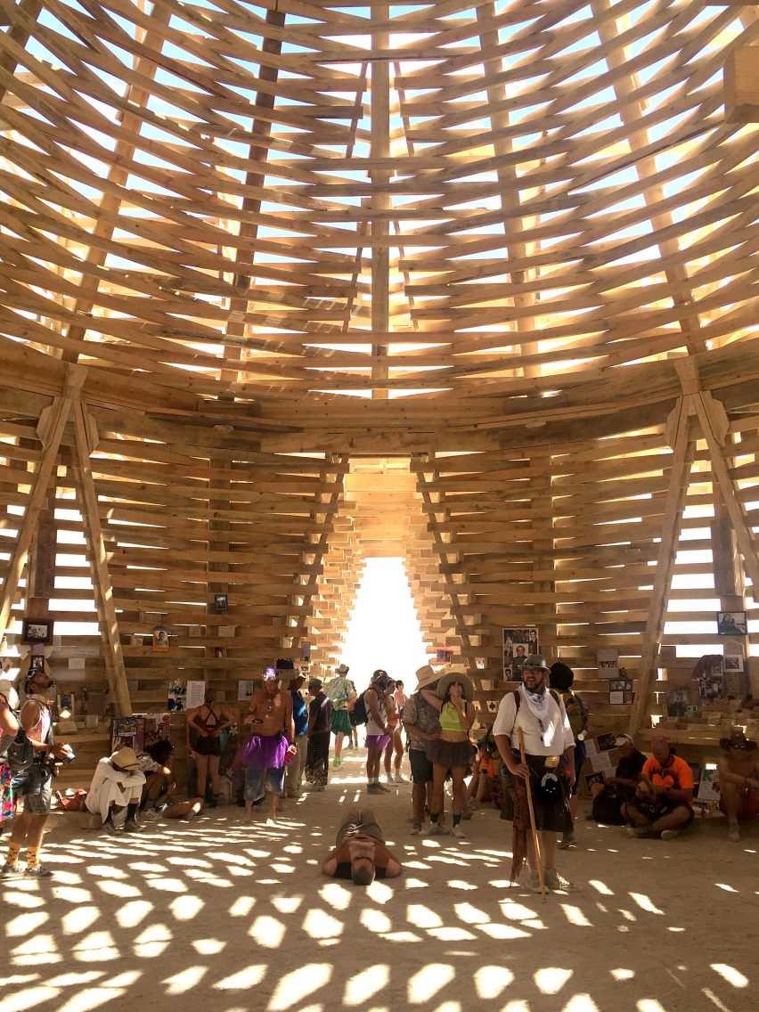 The Burning Man Temple by Marisha Farnsworth