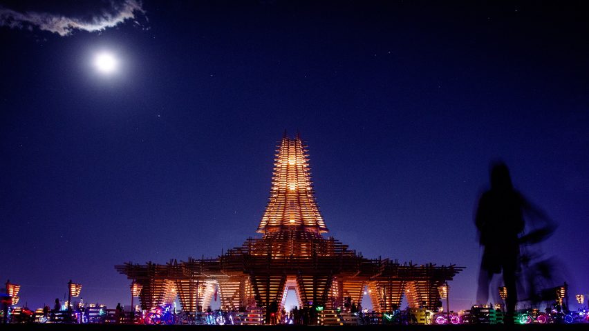 The Burning Man Temple by Marisha Farnsworth