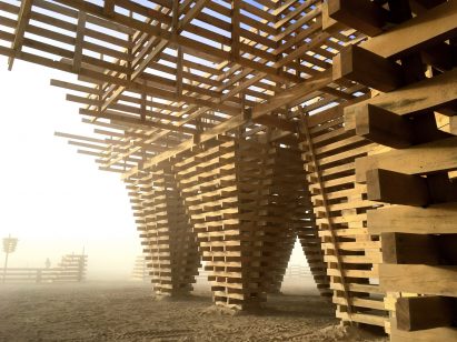 The Burning Man Temple by Marisha Farnsworth