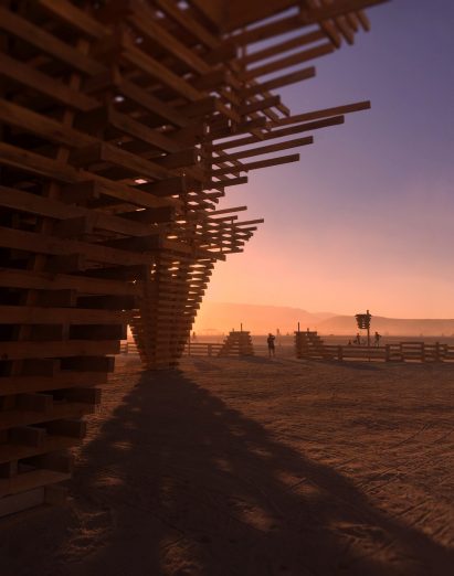 The Burning Man Temple by Marisha Farnsworth
