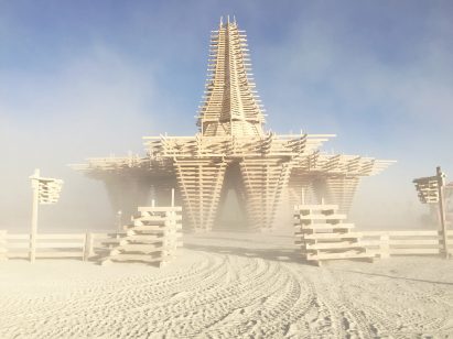 The Burning Man Temple by Marisha Farnsworth