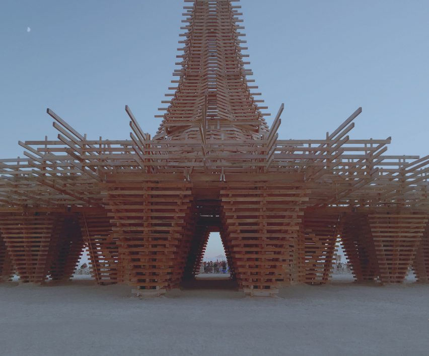 The Burning Man Temple by Marisha Farnsworth
