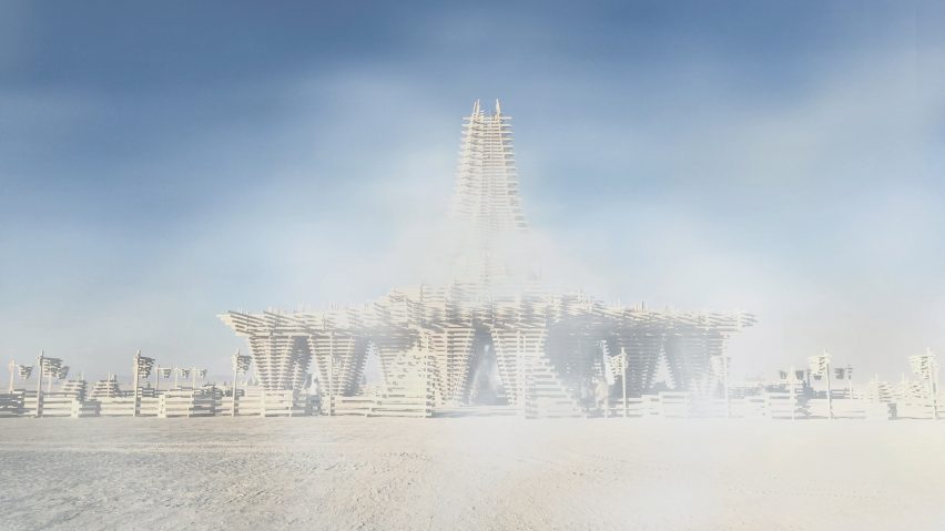 The Burning Man Temple by Marisha Farnsworth