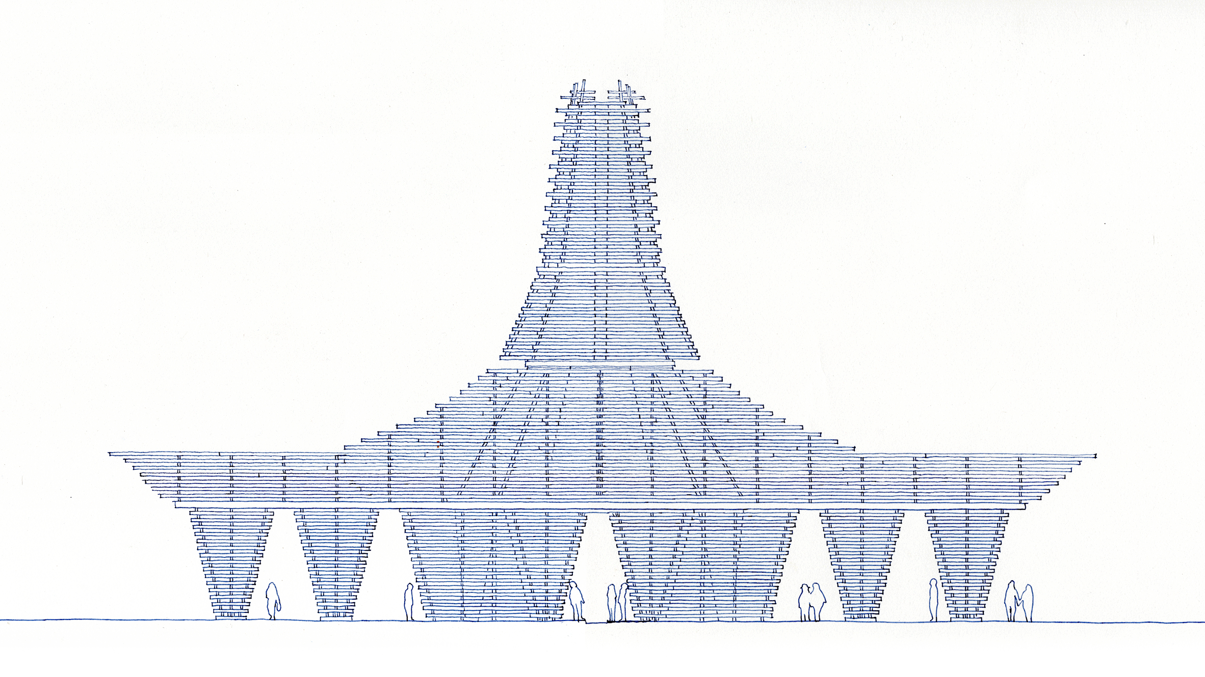 The Burning Man Temple by Marisha Farnsworth