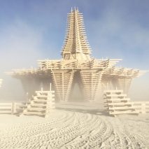 The Burning Man Temple by Marisha Farnsworth