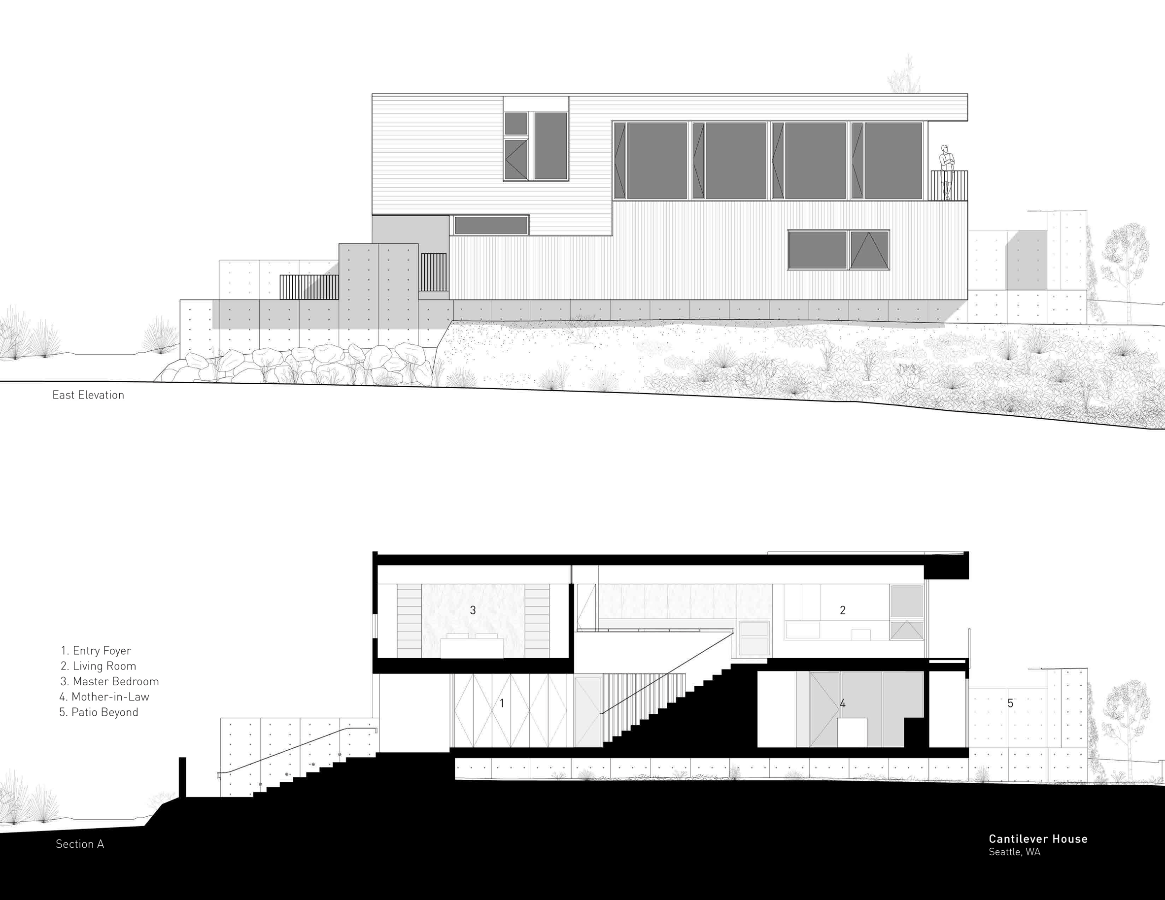Cantilever House by Robert Hutchison Architecture