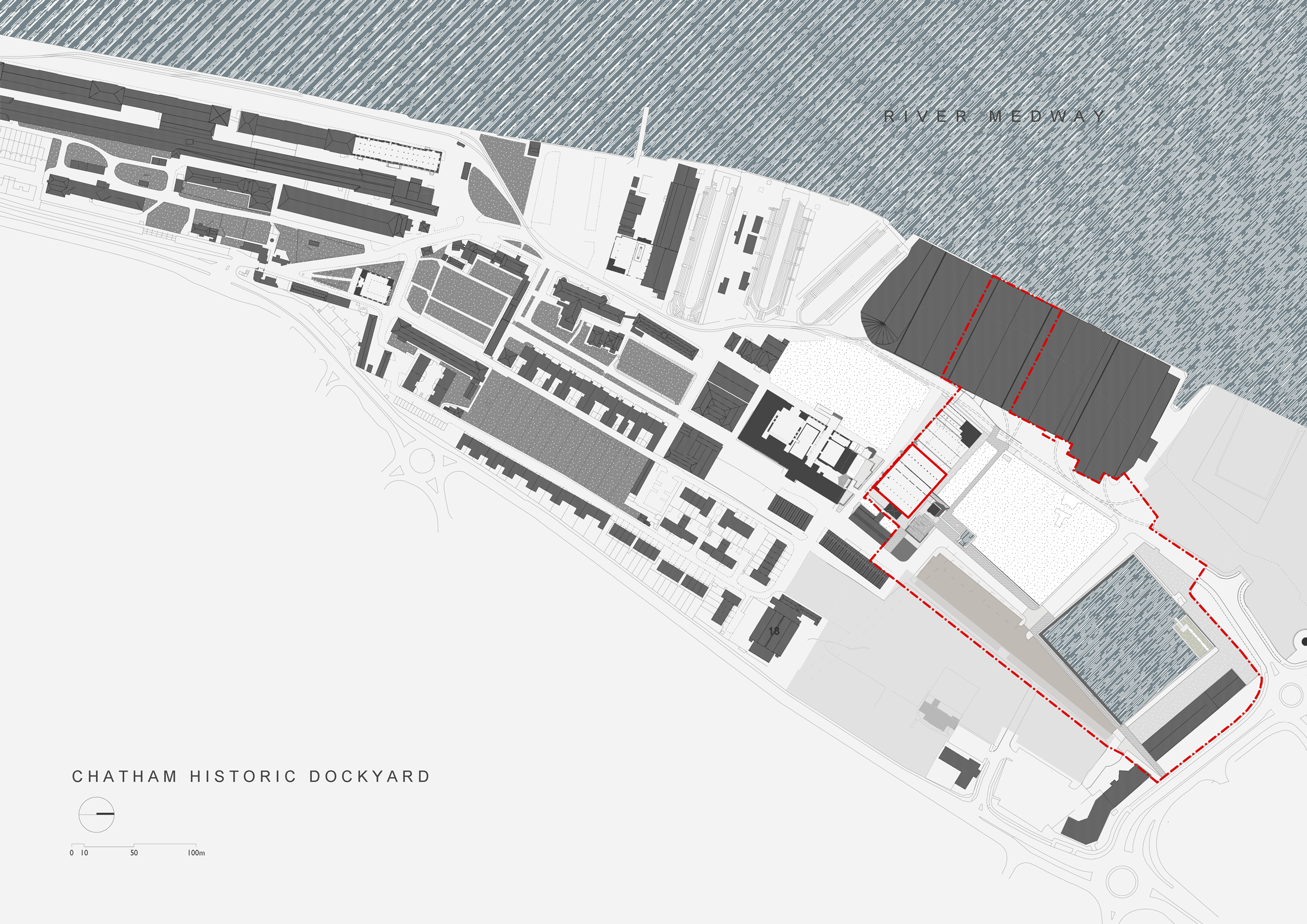 Command of the Oceans by Baynes and Mitchell architects site plan