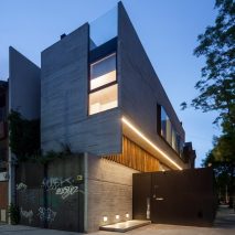 Architecture firm Dieguez Fridman designs concrete Corner House in Buenos Aires