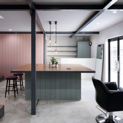 Hair salon in Japan by Hidenori Tsuboi Architects