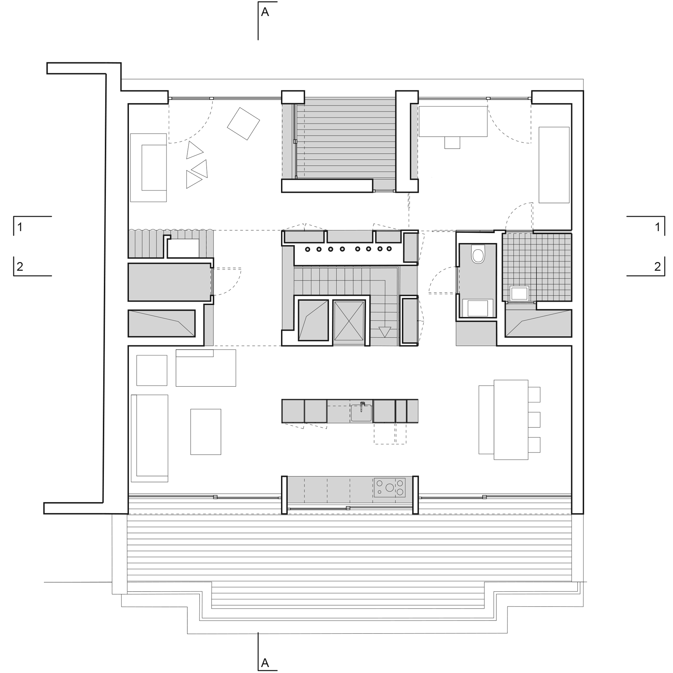 Lincoln apartment by Notan Office in Brussels