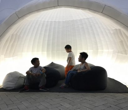 Beijing Design Week pavilion by MAD architects.
