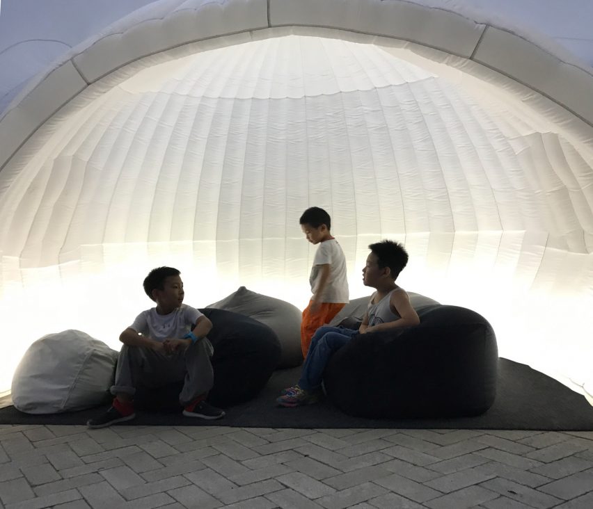 Beijing Design Week pavilion by MAD architects.