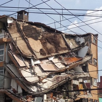 Earthquake damage in Mexico City