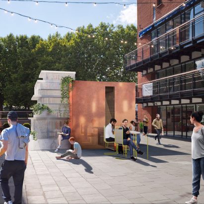 Sam Jacob and MINI design mirrored micro-cabin for London Design Festival