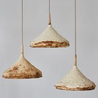 Mushroom mycelium used to create suede-like furniture by Sebastian Cox and Ninela Ivanova