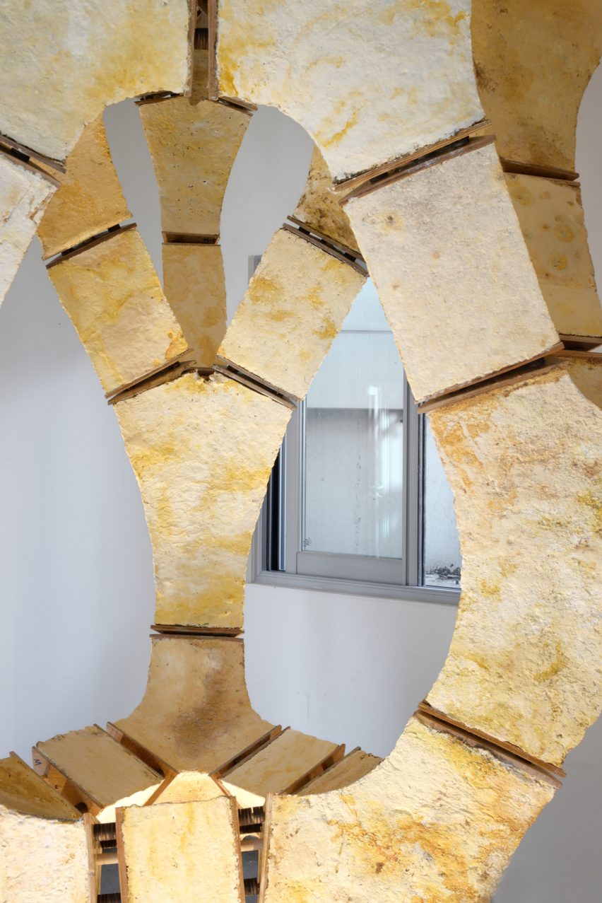 Engineers Dirk Hebel and Philippe Block use fungi to build self-supporting structures