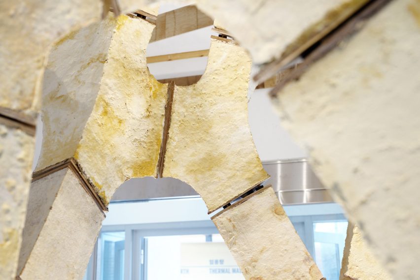 Engineers Dirk Hebel and Philippe Block use fungi to build self-supporting structures
