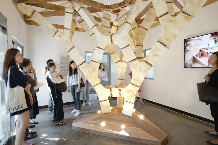 Engineers Dirk Hebel and Philippe Block use fungi to build self-supporting structures