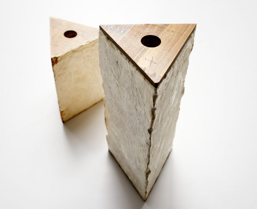 Engineers Dirk Hebel and Philippe Block use fungi to build self-supporting structures