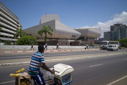 National Theatre of Ghana, Accra photographed by Julien Lanoo